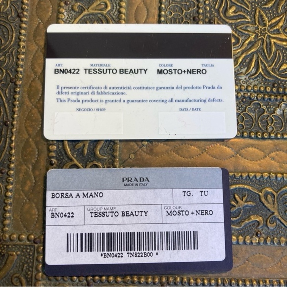 Prada nylon medicine bag top handle‎ train case black burgundy COA included - Picture 9 of 15